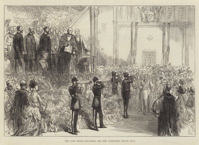 Le maire déclarant l